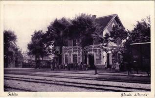 Siklós, vasútállomás. Cserni János "Drávavölgyi" könyvnyomdája és papírkereskedése kiadása