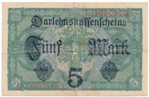 Német Birodalom 1917. 5M "U 16605463" T:F
German Empire 1917. 5 Mark "U 16605463&quo...