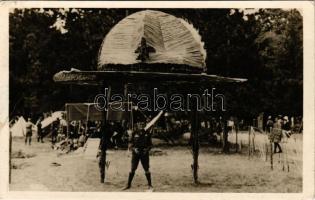 Magyar cserkészek / Hungarian boy scout camp. photo (EK)