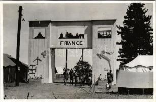 Francia cserkészek faluja / French scouts camp. photo (non PC) (EB)