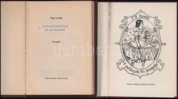 2 db könyv: Hugh Lofting: Doktor Dolittle és az állatok. Meseregény. Ford.: Csánk Endre. Bp., 1958, ...