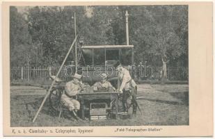 1905 K.u.K. Eisenbahn- und Telegraphen Regiment, Feld-Telegraphen-Station" / K.u.K. Austro-Hungarian Railway and Telegraphy Regiment, military station