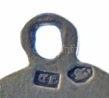 1915. "Világháború 1914-15" zománcozott, jelzett Ag medál (br. 2,96g/0.800/25x16mm) T:XF z...