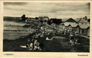 1941 Gárdony, Strandfürdő. Wurm fényképész felvétele