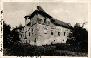 1941 Aranyosmeggyes, Aranyosmegyes, Aranyosmedgyes, Mediesu Aurit; Lónyay-Wesselényi kastély / castle (ragasztónyom / glue marks)