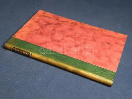 Tersánszky J. Jenő:  Jámbor Óska. Regény. Budapest, 1924. Pallas Rt. (ny.) 71 + [1] p. Egyetlen kiadás. Tersánszky Józsi Jenő (1888-1969) első köteteit a Nyugat adta ki. A bohém természetű író a legváltozatosabb témájú köteteket írta, ezúttal egy naiv természetű vidéki kőműveslegény viszontagságos ifjúságát beszéli el összetéveszthetetlenül egyedi prózanyelvén. Tezla 3688. Korabeli félmaroquin kötésben, felül vörös festésű lapszélekkel, az aranyozott címfelirat a gerincen fekete címkén. Jó példány.