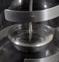 Designer teafőző, belső teatojás tartóval, használatlan, m: 18 cm