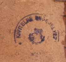 Turi-Jobbágy Miklós (1882-?): Udvar alakkal. Olaj, karton. Jelzett. Hátoldalán 1990 előtti MNG kivit...