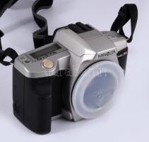 Minolta Dynax 3L fényképezőgép, objektív nélkül, dobozában