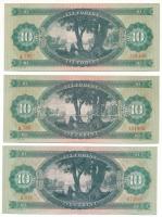 1962-1969. 10Ft (3db, 2xklf) T:XF-F szép papír