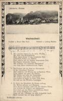 Dürnstein, Wachau with Wachaulied sheet music