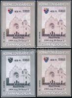 2004/32 Zsidó Kulturális Fesztivál 4 darabos emlékív garnitúra