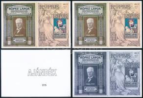 2010/03 Kner Izidor 4 darabos emlékív garnitúra