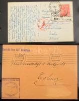 Deutsches Reich 3. Birodalom 100 db tábori küldemény jobbakkal, levélberakóban