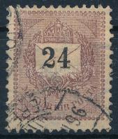 1889 24kr az értékszám alatt 2 db lemezhibával