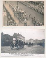 18 db RÉGI képeslap: uralkodók lovas hintón / 18 pre-1945 postcards: royalty in horse carriages