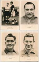 1954 Fussball - Weltmaisterschaft / 6 db MODERN sport képeslap az 1954-es labdarúgó világbajnokságról, csoportkép, játékosok, közte Puskás Ferenc / 6 modern sport postcards from the 1954 Football World Championship, group picture, players, with Ferenc Puskás