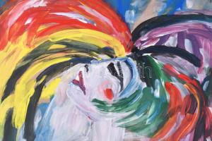 Vaszary J. jelzéssel: Hölgy. Olaj, farost, 70×50 cm