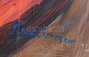 Schönberger jelzéssel: Páros. Olaj, farost, 60×41 cm