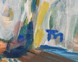 TM jelzéssel: Táncoló páros. Olaj, farost, 46x42 cm