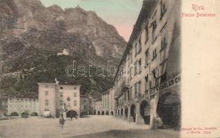 Riva del Garda Piazza Benacense with money exchage office