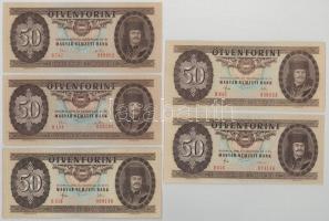 1975. 50Ft (2x) + 1983. 50Ft (2x) + 1986. 50Ft T:F szép papír