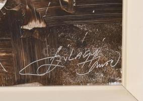 Szilágyi Imre (1942-): Csendélet. Olaj, farost, jelezve jobbra lent. 50x40 cm. Fakeretben