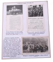 1914-1915 Az I. világháború kezdetei 14 tabló eredeti fotókkal, képeslapokkal és újságkivágásokkal v...