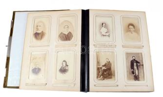 ca 1860-1870 Fotótörténeti gyűjtemény 130 db kiváló állapotú vizitkártyával és kabinetfotóval, mind ...