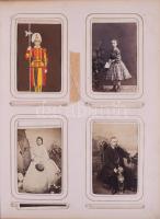 ca 1860-1870 Fotótörténeti gyűjtemény 130 db kiváló állapotú vizitkártyával és kabinetfotóval, mind ...