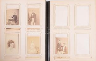 ca 1860-1870 Fotótörténeti gyűjtemény 130 db kiváló állapotú vizitkártyával és kabinetfotóval, mind ...