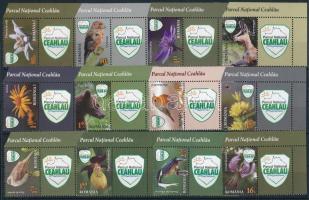 2016 Nemzeti parkok állatok és növények ívsarki szelvényes sor Mi 7111-7122 Zf