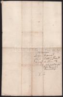 1717 Pozsony, Ramocsaházy Bernardin ferences tartományfőnök latin nyelven írt levele, két beírt olda...