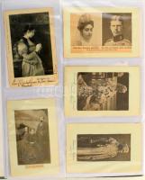 110 db RÉGI motívum képeslap modern 410 férőhelyes fotóalbumban: európai királyi családok / 110 pre-...