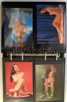 58 db MODERN 3D erotikus képeslap modern albumban / 58 modern 3D erotic Pin-Up nudes postcards in an album