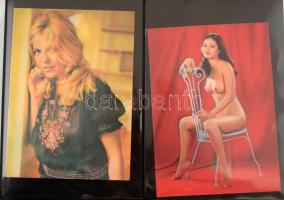 58 db MODERN 3D erotikus képeslap modern albumban / 58 modern 3D erotic Pin-Up nudes postcards in an...