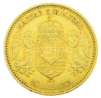 1893KB 10K Au "Ferenc József" Körmöcbánya (3,39g/0.900) T:XF ph.
Hungary 1893KB 10 Korona...