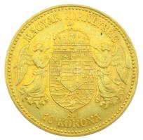 1899KB 10K Au "Ferenc József" Körmöcbánya (3,39g/0.900) T:XF,VF
Hungary 1899KB 10 Korona ...