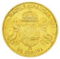 1903KB 20K Au "Ferenc József" Körmöcbánya (6,76g/0.900) lapkahiba T:XF,VF
Hungary 1903KB ...