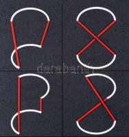 Mengyán András (1945-): Formák logikája. Szitanyomat, papír, jelezve jobbra lent. 34x29 cm