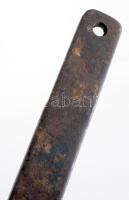 Pecsenyeforgató, antik, öntöttvas. 52 cm