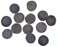 1565KB-1579KB 13db Denár Ag "Miksa" mind különféle évszámokkal T:XF-VF