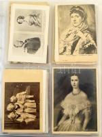 200 db RÉGI és MODERN Osztrák-Magyar Monarchia motívum képeslap modern 400 férőhelyes albumban, közte sok Erzsébet királyné (Sisi) / 200 pre-1945 and modern Austro-Hungarian Monarchy motive postcards in a modern album, with many of Elisabeth of Austria (Sissi)