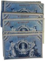 Német Birodalom 1908. 100M (~70db, vegyesen piros és zöld pecséttel) T:F-G
German Empire 1908. 100 ...