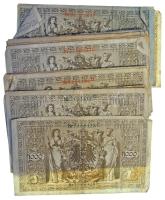 Német Birodalom 1910. 1000M (40db, vegyesen piros és zöld pecséttel) T:F-G
German Empire 1910. 1000...