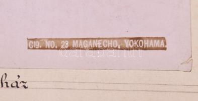 ca 1890 Kusakabe Kinbei, (1841-1932) Japán, Tokió Horikiri vigalmi negyed / Yokohama Maganecho bordé...