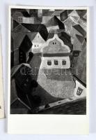 Zsáky István (1930-2001) festőművész alkotásait ábrázoló fotók, 69 db, vegyes méretben + 2 db neki k...