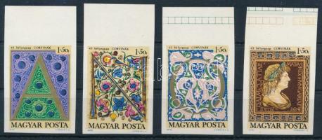 1970 Bélyegnap vágott ívszéli sor (az első értéken ujjlenyomatok / fingerprints)