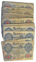 Német Birodalom 1910-1914. 20M (~100db) T:F-G German Empire 1910-1914. 20 Mark (~100pcs) C:F-G