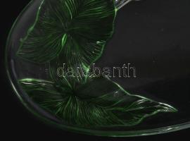 Francia kálamintás kínáló, jelzett, hibátlan, 39x24 cm